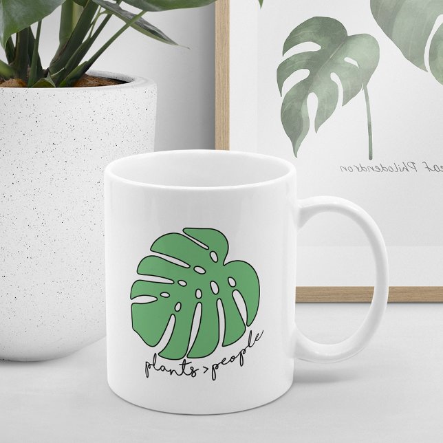 Plants Over People | Funny Plant Lovers Coffee Mug (Creator Uploaded)