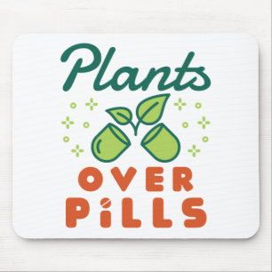 Plants Over Pills Herbalist Herbal Medicine Herbs Mouse Mat