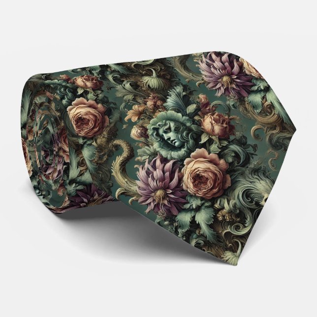Plants & Pandemonium – Gothic Victorian  Tie (Rolled)