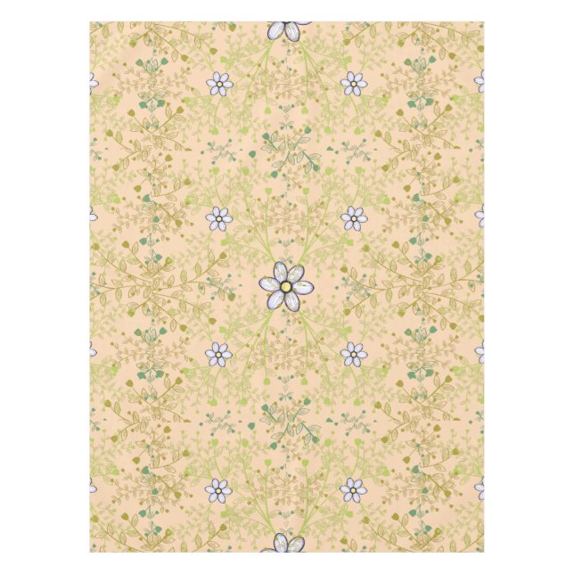 Plants pattern 10bx4 Lorange BG Tablecloth (Front)