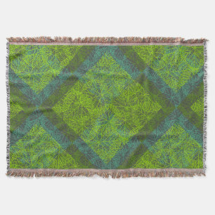 Plants pattern.12c DGrey BG Throw Blanket