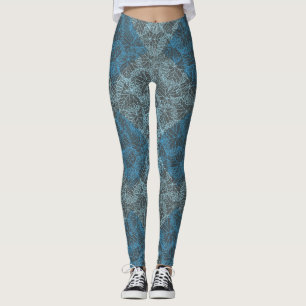 Plants Pattern 13b DGrey BG Leggings