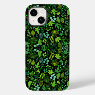 Plants pattern.14b Black BG Case-Mate iPhone 14 Case