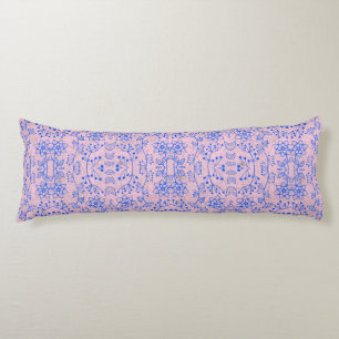Plants pattern A08.b boho. lpink BG Body Cushion