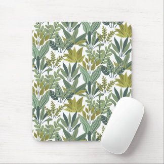 Plants pattern mouse mat