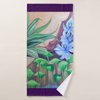 Plants Pond Party  Bath Towel