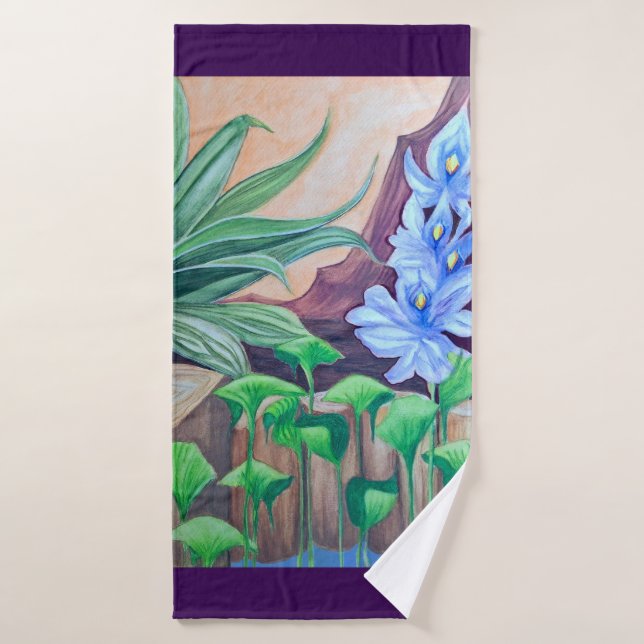 Plants Pond Party  Bath Towel (Bath Towel)