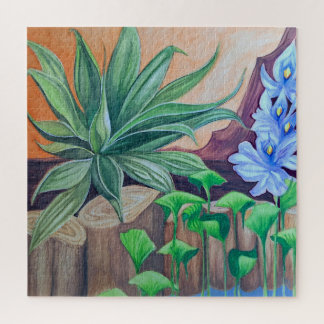 Plants Pond Party Jigsaw Puzzle