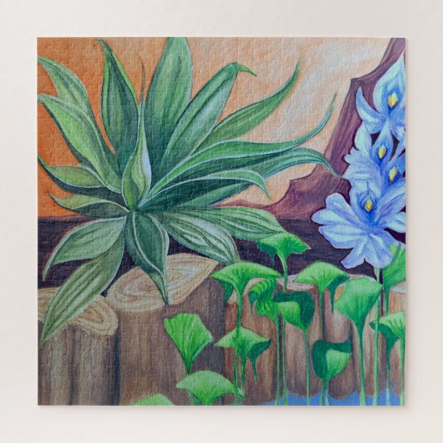Plants Pond Party Jigsaw Puzzle (Vertical)