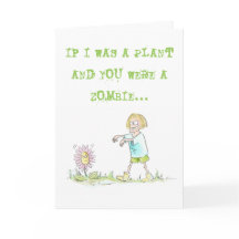 Plants v Zombies Card