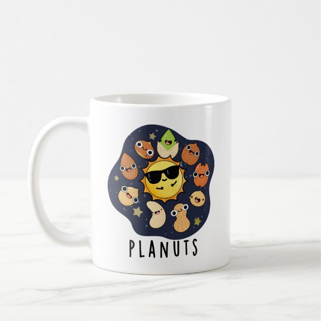 Planuts Funny Astronomy Nuts Pun  Coffee Mug (Left)