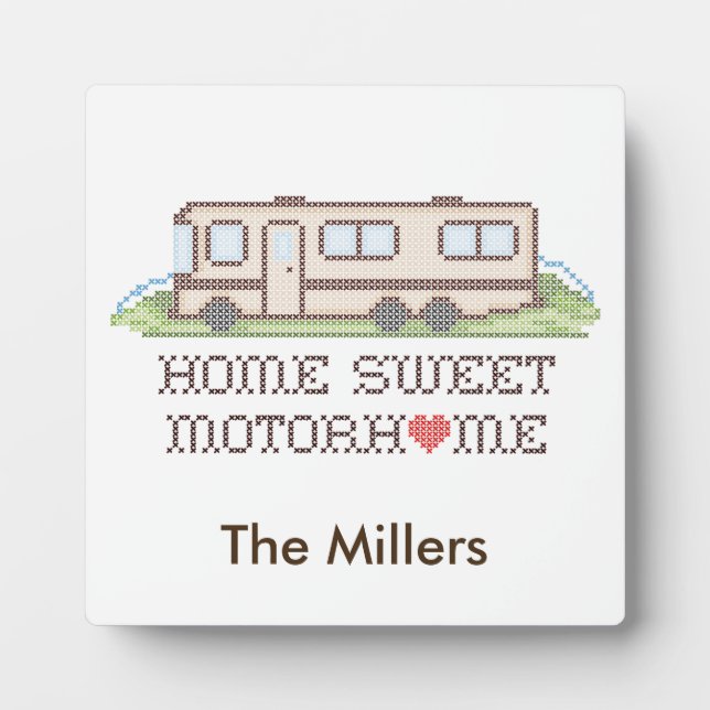 Plaque - Customise Your Motor Home (Front)