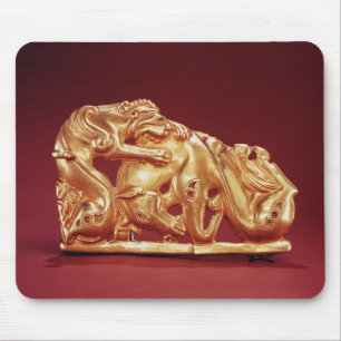 Plaque depicting a Griffin attacking a Horse Mouse Mat