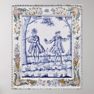 Plaque depicting a scene from 'The Magic Flute' Poster