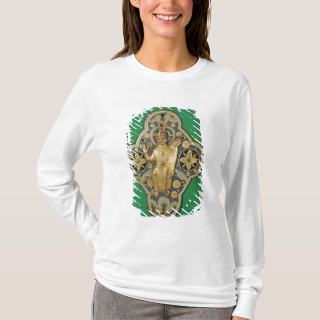 Plaque depicting God blessing T-Shirt (Front)