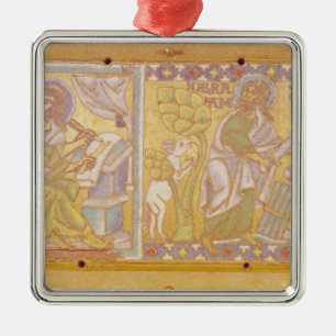 Plaque depicting St. Mark Metal Tree Decoration
