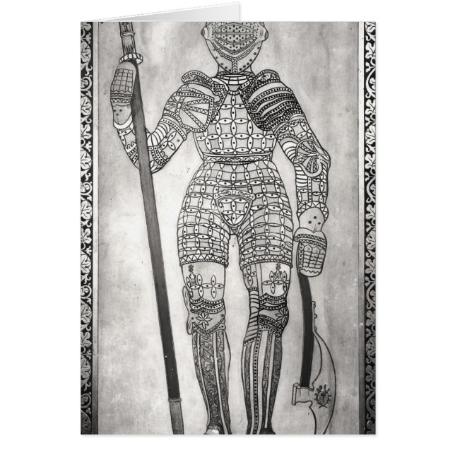 Plaque depicting the armour of Joan of Arc (Front)