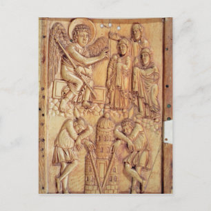 Plaque depicting the Holy Women at the Tomb Postcard