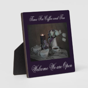 Plaque with Easle Time for Coffee and Tea