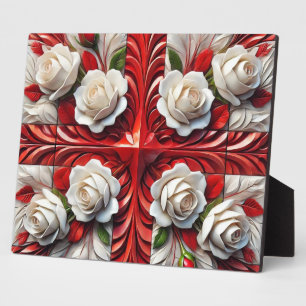 Plaque with English Roses Design