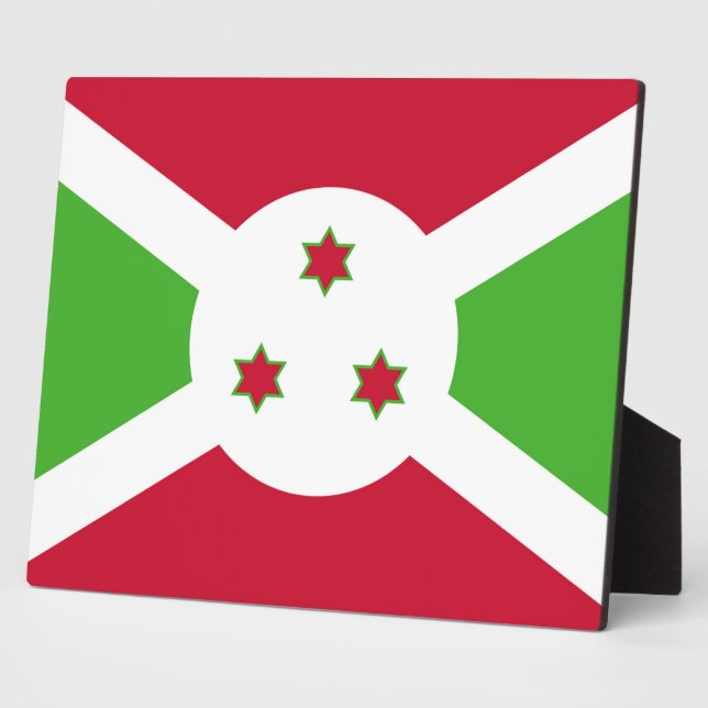 Plaque with flag of Burundi (Side)