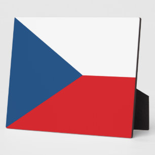 Plaque with flag of Czechia