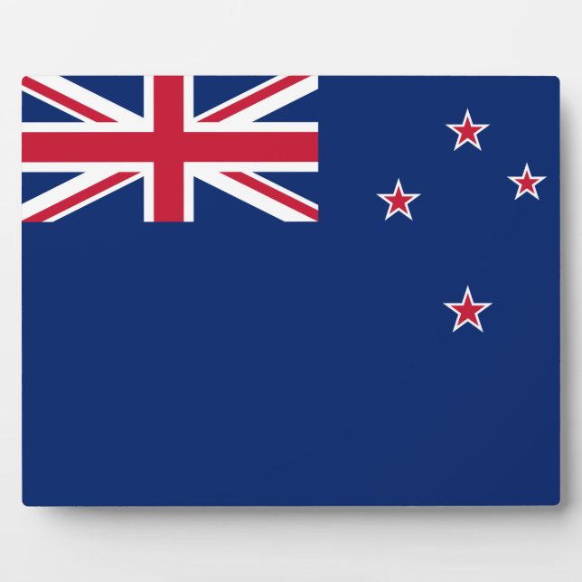 Plaque with flag of New Zealand (Front)