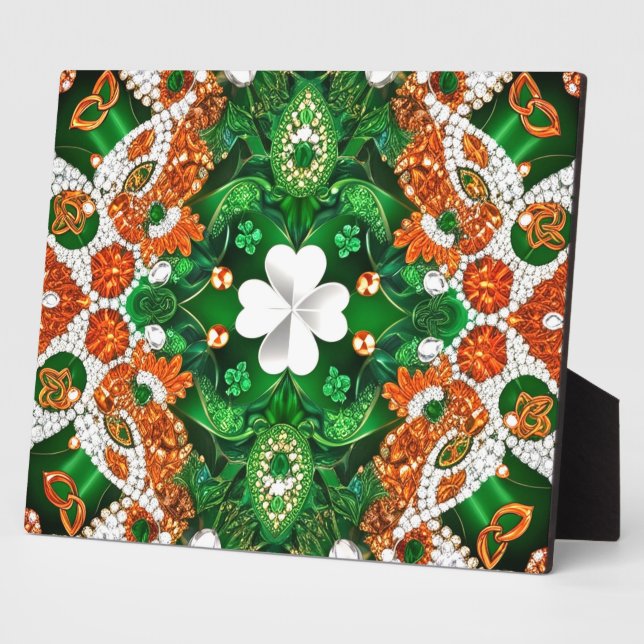 Plaque with Ireland Colours Modern Design (Side)