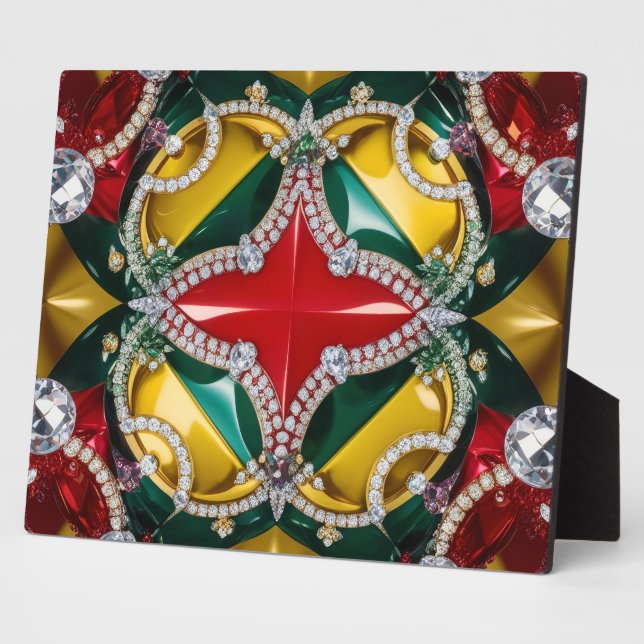 Plaque with Los Angeles Colours Modern Design (Side)