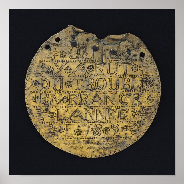 Plaque with the phrase poster (Front)