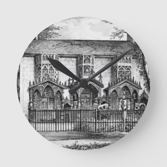 Plas Newyyd, near Llangollen, Wales, the seat of L Round Clock (Front)