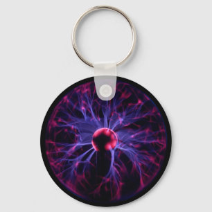 Plasma ball and chain key ring