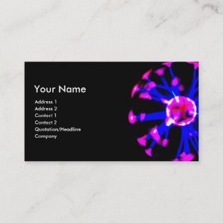 Plasma ball business card