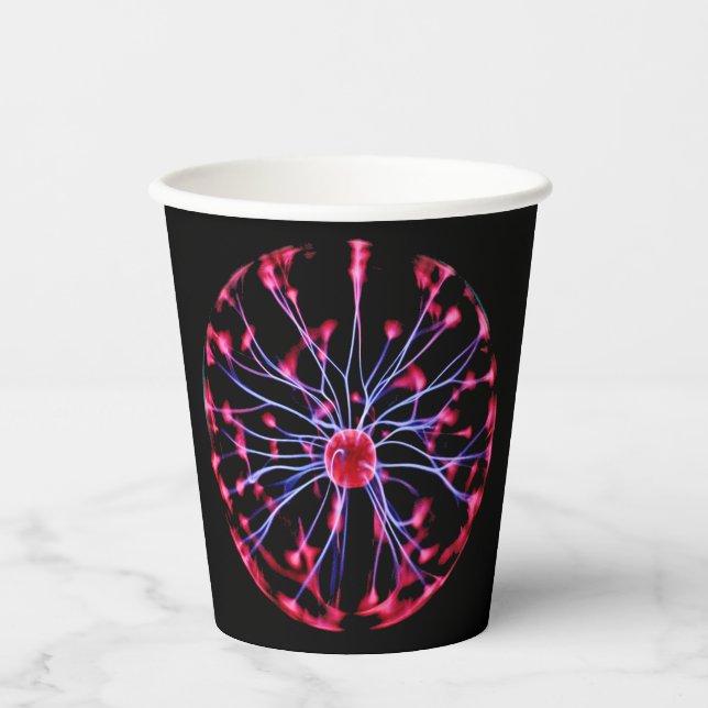 Plasma Ball Electrical Discharge Paper Cups (Front)