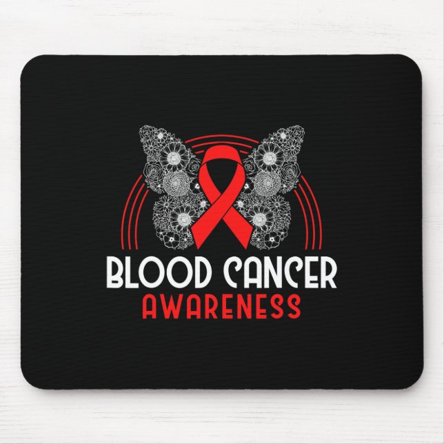 Plasma Cell Myeloma Survivor Blood Cancer Awarenes Mouse Mat (Front)