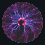 Plasma Classic Round Sticker<br><div class="desc">Stick these plasma balls anywhere! Great for science teachers!</div>