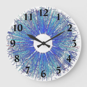 Plasma Debris Large Clock