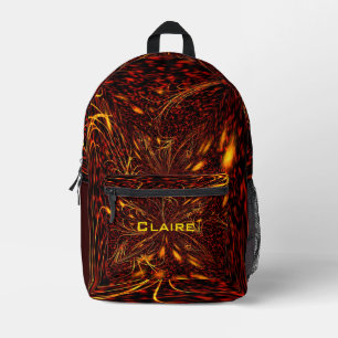 Plasma Fire customisable print cut sew bag