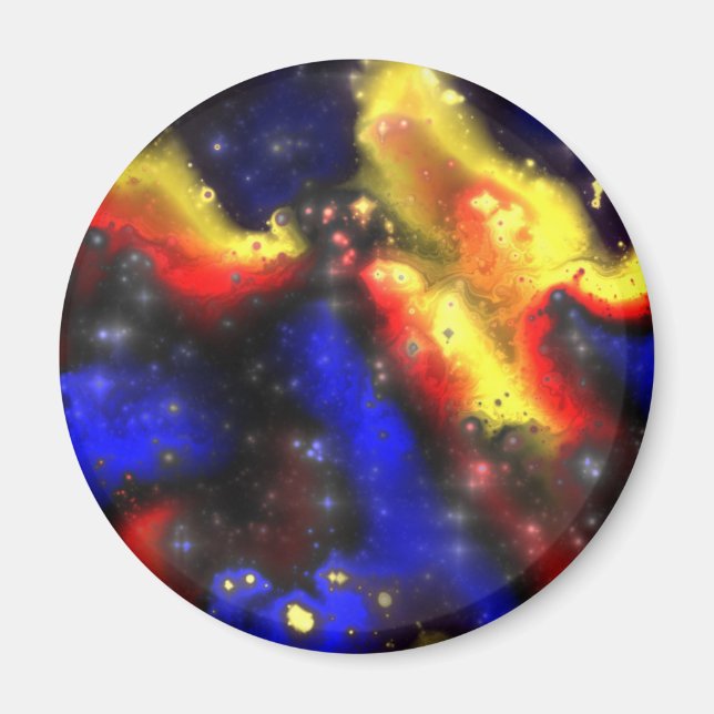 plasma fractal pattern magnet (Front)