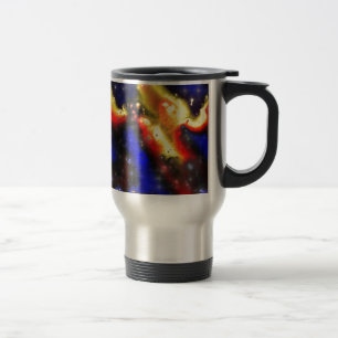 plasma fractal pattern travel mug