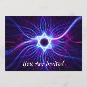 Plasma Magen Bar/Bat Mitzvah Invitation