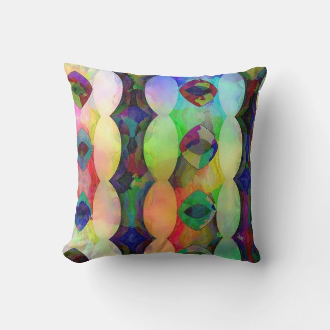 Plasma Vertical Diamonds and Ovals Cushion (Front)