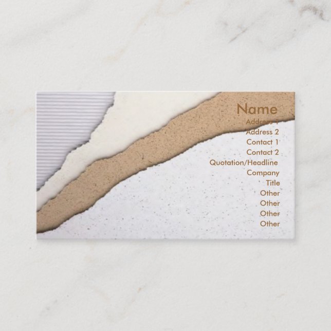 Plaster Coating Business Card (Front)