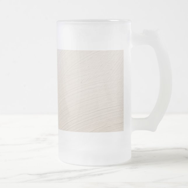 plaster frosted glass beer mug (Right)