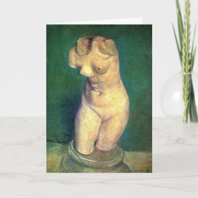 Plaster Statuette Female Torso by Vincent van Gogh Card (Front)