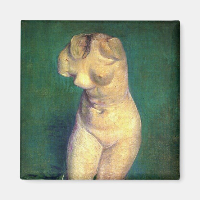 Plaster Statuette Female Torso by Vincent van Gogh Magnet (Front)