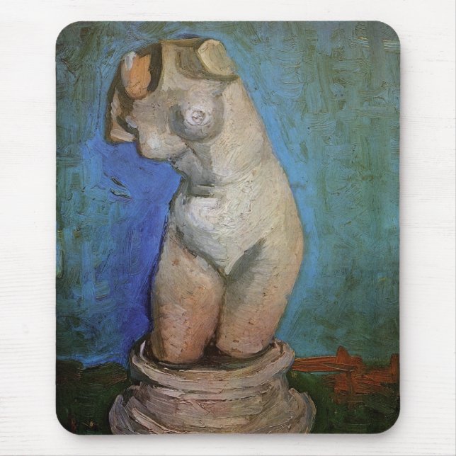 Plaster Statuette Female Torso by Vincent van Gogh Mouse Mat (Front)