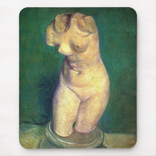 Plaster Statuette Female Torso by Vincent van Gogh Mouse Mat (Front)