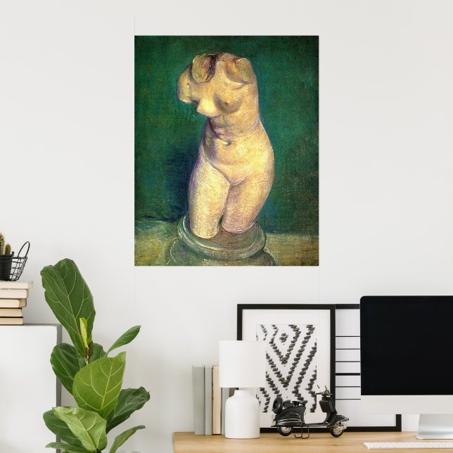 Plaster Statuette Female Torso by Vincent van Gogh Poster (Home Office)