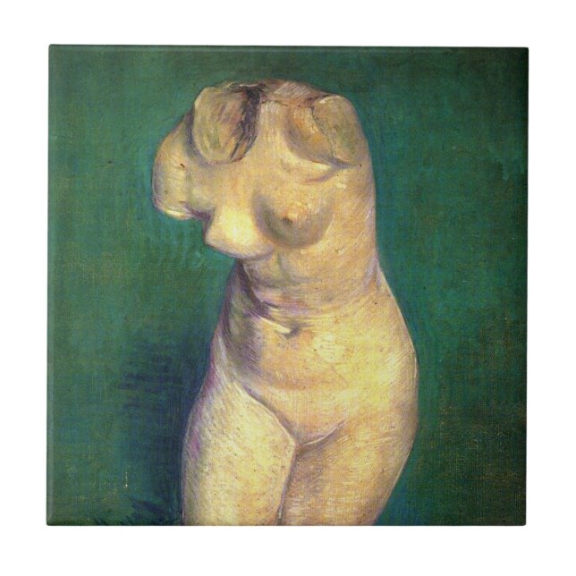 Plaster Statuette Female Torso by Vincent van Gogh Tile (Front)